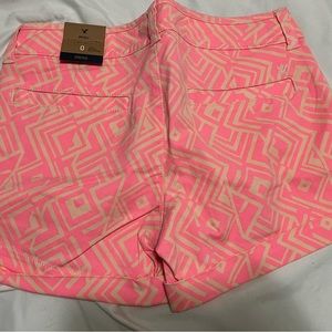 AE Nwt neon pink mid stretch shorts